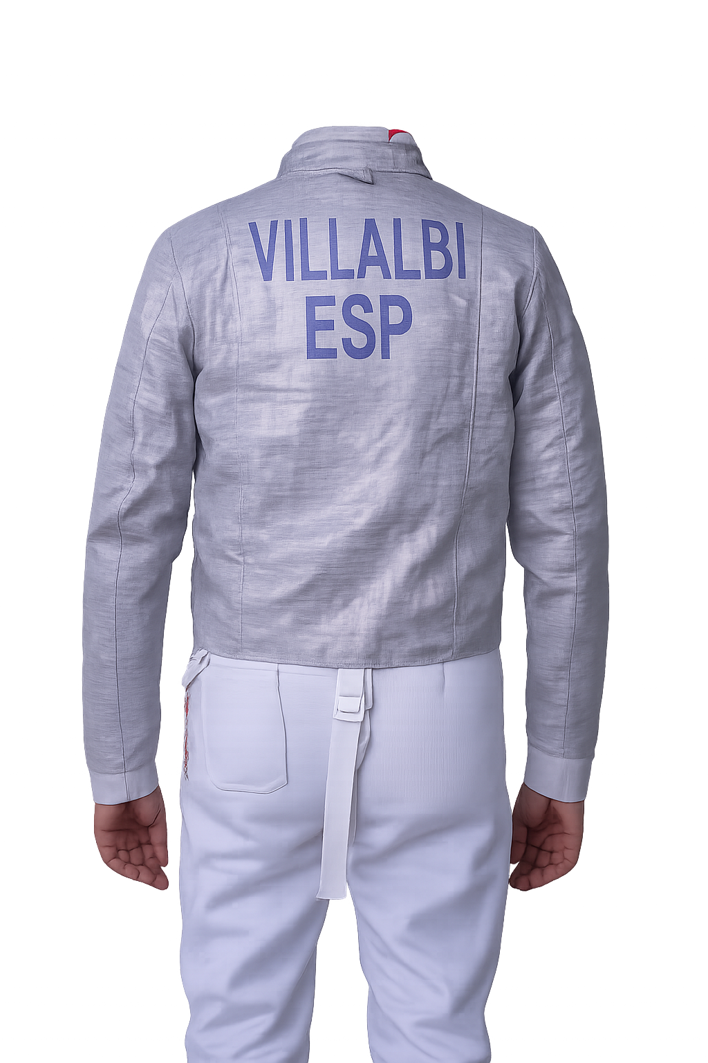 Chaquetilla eléctrica de Sable para hombre VE back  - Villalbi Esgrima