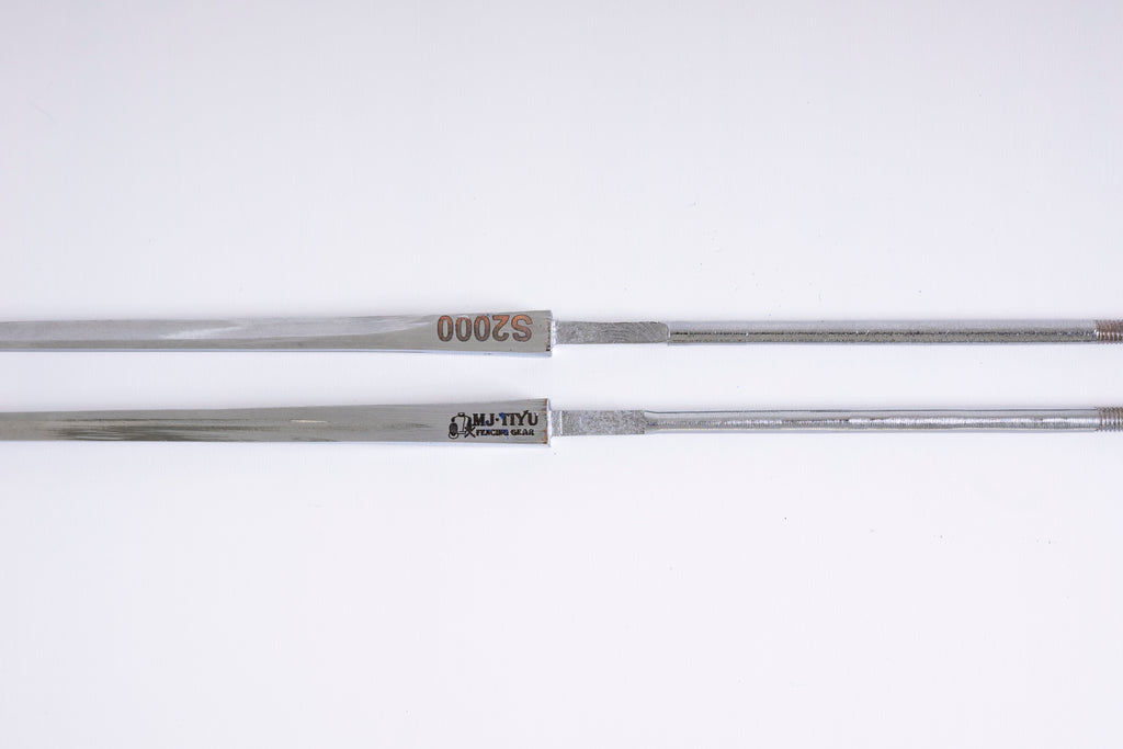 Hoja de Sable eléctrico MJ-TIYU S2000 con tratamiento anticorrosión - Villalbi Esgrima